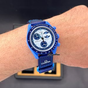 ساعت امگا سواچ ماموریت به فاز ماه ابر آبی Mission To The Super Blue Moonphase