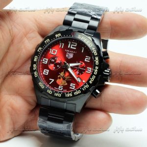 ساعت تگ هویر فرمول 1 مشکی صفحه قرمز TAG Heuer