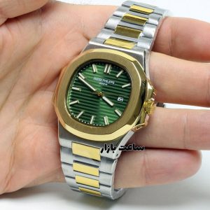 ساعت پتک فیلیپ سیلور گلد صفحه سبز Patek Philippe SG751
