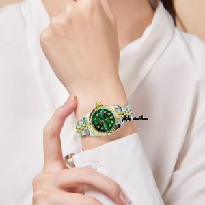 ساعت زنانه رولکس صفحه سبز Rolex Datejust GSG26