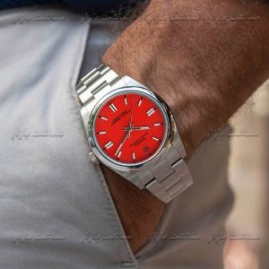 ساعت رولکس پرپچوال صفحه قرمز Rolex Perpetual 36SRD