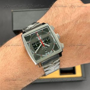 ساعت تگ هویر موناکو سیلور صفحه طوسی TAG Heuer SGRE44