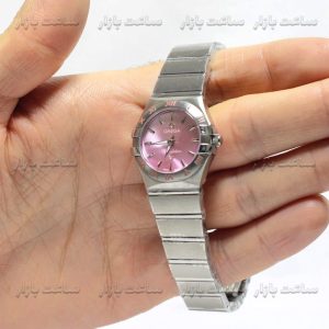 ساعت امگا کانسلیشن زنانه صفحه صورتی Omega Constellation SPLI28