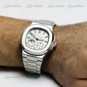 ساعت پتک فیلیپ اتوماتیک پاورگیج صفحه سفید Patek Philippe