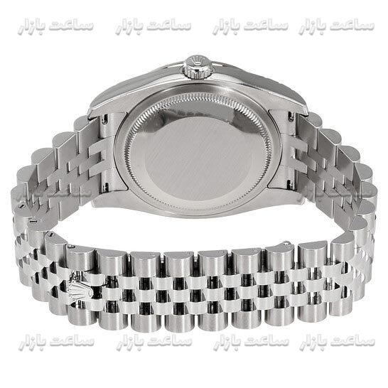 ساعت رولکس زنانه سیلور صفحه مشکی ساعت رولکس زنانه سیلور صفحه مشکی Rolex date-just SBDI26 - Image 5
